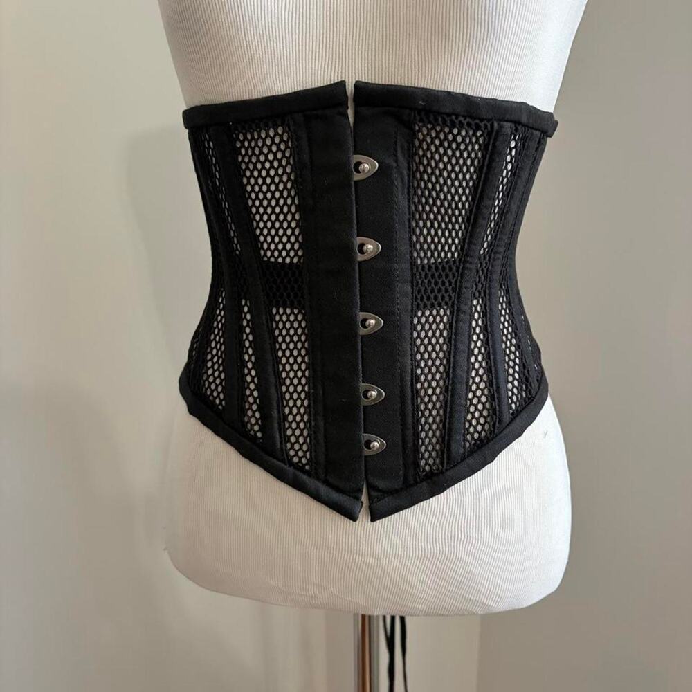 Black Mesh Corset Size 22 Brand Orchard Corset